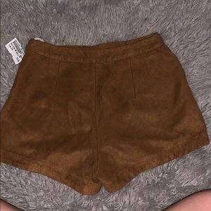 Suede shorts